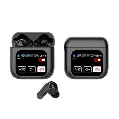 SmartBuds Black - Earbuds with Smart Screen